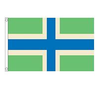AZ FLAG - Gloucestershire New County Flag - 2x3 Ft - 100D Polyester County Of Glos. - England Banner with Two Metal Grommets - Fade Resistant - Vivid Colors - 2' x 3' Feet - 90x60 Cm