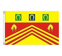 AZ FLAG - Gloucestershire Old County Flag - 3x5 Ft - 100D Polyester County Of Glos. - England Banner with Two Metal Grommets - Fade Resistant - Vivid Colors - 3' x 5' Feet - 150x90 Cm