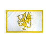 AZ FLAG - Golden Dragon Of Wales Flag - 2x3 Ft - 100D Polyester Welsh Banner with Two Metal Grommets - Fade Resistant - Vivid Colors - 2' x 3' Feet - 90x60 Cm