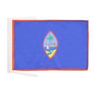 AZ FLAG - Guam Flag - 18'' x 12'' - 100% Polyester Guamanian Small Banner with Two Cords - Fade Resistant - Vivid Colors - 18x12 in - 45x30 Cm