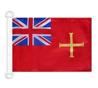 AZ FLAG Guernsey Civil Ensign Boat Flag 45x30 cm Plastic Rings