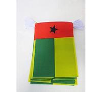 AZ FLAG - Guinea-Bissau Bunting Flag - 40 Ft Garland with 20 Bissau-Guinean Flags 18'' x 12'' - 100% Polyester String Pennant - 12 meters