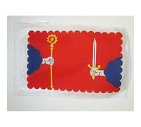 AZ FLAG - Haute-Loire Flag - 18'' x 12'' - 100% Polyester French department - France Small Banner with Two Cords - Fade Resistant - Vivid Colors - 18x12 in - 45x30 Cm