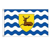 AZ FLAG - Hertfordshire County Flag - 2x3 Ft - 100D Polyester County Of Herts. - England Banner with Two Metal Grommets - Fade Resistant - Vivid Colors - 2' x 3' Feet - 90x60 Cm