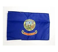 AZ FLAG - Idaho Flag - 18'' x 12'' - 100% Polyester US state of Idaho Small Banner with Two Cords - Fade Resistant - Vivid Colors - 18x12 in - 45x30 Cm