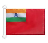 AZ FLAG - India Civil Ensign Nautical Flag - 18'' x 12'' - For Outdoor and Boat - Indian merchant Banner Knitted Polyester with Two Plastic Rings - Vivid Colors - 12x18 in - 45x30 Cm