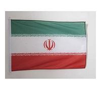 AZ FLAG Iran Boat Flag 45x30 cm Mesh Polyester Plastic Rings