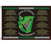 AZ FLAG - Ireland The Fields Of Athenry Flag - 2x3 Ft - 100D Polyester Irish Banner with Two Metal Grommets - Fade Resistant - Vivid Colors - 2' x 3' Feet - 90x60 Cm