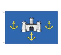 AZ FLAG - Isle Of Wight Old Flag - 2x3 Ft - 100D Polyester Isle Of Wight - England Banner with Two Metal Grommets - Fade Resistant - Vivid Colors - 2' x 3' Feet - 90x60 Cm