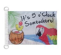 AZ FLAG It's 5 o'Clock Somewhere Nautical Flag 18'' x 12'', Five o'clock flags 30 x 45 cm, Banner 12x18 in for boat