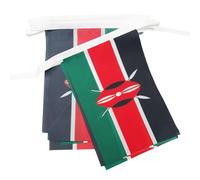 AZ FLAG Kenya Bunting 12 m 20 flags Light Polyester 45x30 cm