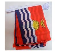 AZ FLAG - Kiribati Bunting Flag - 40 Ft Garland with 20 Kiribati Flags 18'' x 12'' - 100% Polyester String Pennant - 12 meters