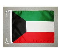 AZ FLAG - Kuwait Flag - 18'' x 12'' - Light Polyester Kuwaiti Small Banner with Two Cords - 18x12 in - 45x30 Cm