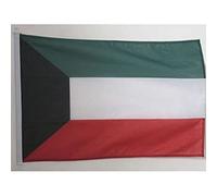 AZ FLAG - Kuwait Nautical Flag - 18'' x 12'' - For Outdoor and Boat - Kuwaiti Banner Knitted Polyester with Two Plastic Rings - Vivid Colors - 12x18 in - 45x30 Cm