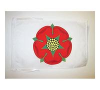 AZ FLAG - Lancashire Old county Flag - 18'' x 12'' - 100% Polyester County of Lancashire - England Small Banner with Two Cords - Fade Resistant - Vivid Colors - 18x12 in - 45x30 Cm