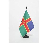 AZ FLAG - Lincolnshire county Table Flag 5'' x 8'' - Lincolnshire county Office Flag 100% Polyester 21 x 14 cm - Mini Desk Flag with 10'' Pole and Black Plastic Base