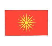 AZ FLAG - Macedonia Old Flag - 2x3 Ft - 100D Polyester Former Macedonian Banner with Two Metal Grommets - Fade Resistant - Vivid Colors - 2' x 3' Feet - 90x60 Cm