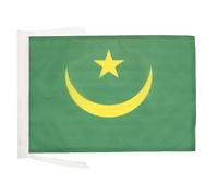 AZ FLAG - Mauritania Flag - 18'' x 12'' - 100% Polyester Mauritanian Small Banner with Two Cords - Fade Resistant - Vivid Colors - 18x12 in - 45x30 Cm