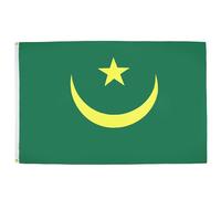 AZ FLAG - Mauritania Flag - 3x5 Ft - Light Polyester Mauritanian Banner with Two Brass Eyelets - Fade Resistant - Vivid Colors - 3' x 5' Feet - 150x90 Cm