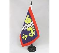 AZ FLAG Mayenne Table Flag 5'' x 8'' - French department Office Decoration 100% Polyester 21 x 14 cm - Mini Desk Flag with Pole and Black Plastic Base