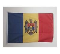 AZ FLAG - Moldova Nautical Flag - 18'' x 12'' - For Outdoor and Boat - Moldovan Banner Knitted Polyester with Two Plastic Rings - Vivid Colors - 12x18 in - 45x30 Cm
