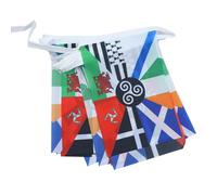 AZ FLAG Multi Celtic Bunting Flag, 20 Ft Garland 20 Small Celtic countries Flags 8'' x 6'', 100% Polyester String Pennant, 6 meters
