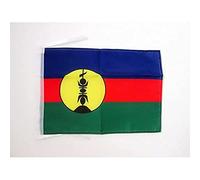 AZ FLAG - New Caledonia Flag - 18'' x 12'' - 100% Polyester New Caledonian Small Banner with Two Cords - Fade Resistant - Vivid Colors - 18x12 in - 45x30 Cm