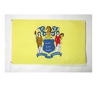 AZ FLAG - New Jersey Flag - 3x5 Ft - 100D Polyester Us State Of New Jersey Banner with Two Metal Grommets - Fade Resistant - Vivid Colors - 3' x 5' Feet - 150x90 Cm