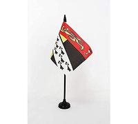 AZ FLAG - Norfolk county Table Flag 4'' x 6'' - Norfolk county Office Flag 100% Polyester 15 x 10 cm - Mini Desk Flag with 10'' Pole and Black Plastic Base