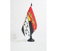 AZ FLAG Norfolk county Table Flag 5'' x 8'' - Norfolk county Office Decoration 100% Polyester 21 x 14 cm - Mini Desk Flag with Pole and Black Plastic Base