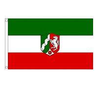 AZ FLAG - North Rhine-Westphalia Flag - 2x3 Ft - 100D Polyester Nordrhein-Westfalen Banner with Two Metal Grommets - Fade Resistant - Vivid Colors - 2' x 3' Feet - 90x60 Cm
