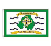 AZ FLAG - Northern Ireland Our Wee Country Flag - 3x5 Ft - 100D Polyester North Irish Football Banner with Two Metal Grommets - Fade Resistant - Vivid Colors - 3' x 5' Feet - 150x90 Cm