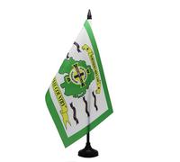 AZ FLAG - Northern Ireland Our Wee Country Table Flag 5'' x 8'' - North irish football Office Flag 100% Polyester 21 x 14 cm - Mini Desk Flag with 10'' Pole and Black Plastic Base