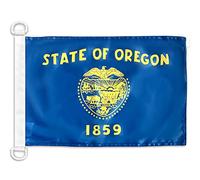 AZ FLAG Oregon Nautical Flag 18'' x 12'', US state of Oregon flags 30 x 45 cm, Banner 12x18 in for boat