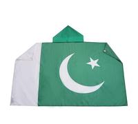 AZ FLAG Pakistan Cape 150x90 cm Pakistani Light Polyester | Indoor use 3x5 ft supporter cape پاکستان stitched edges and lightweight finish lightweight polyester