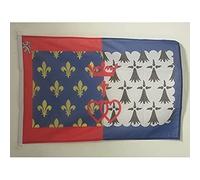 AZ FLAG - Pays de la Loire Flag - 2x3 Ft - For Outdoor - French region of Pays de la Loire Banner Knitted Polyester with Two Plastic Rings - Fade Resistant - Vivid Colors - 2' x 3' Feet - 90x60 Cm