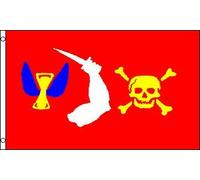 AZ FLAG - Pirate Christopher Moody Flag - 2x3 Ft - 100D Polyester Skull Pirates Banner with Two Metal Grommets - Fade Resistant - Vivid Colors - 2' x 3' Feet - 90x60 Cm