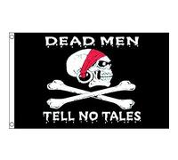 AZ FLAG - Pirate Dead Men Tell No Tales Flag - 3x5 Ft - 100D Polyester Pirates Banner with Two Metal Grommets - Fade Resistant - Vivid Colors - 3' x 5' Feet - 150x90 Cm