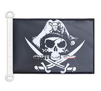 AZ FLAG Pirate Deadman Chest Triconner Nautical Flag 18'' x 12'', Pirates flags 30 x 45 cm, Banner 12x18 in for boat