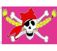 AZ FLAG - Pirate Girl Flag - 2x3 Ft - 100D Polyester Lady Pirate Banner with Two Metal Grommets - Fade Resistant - Vivid Colors - 2' x 3' Feet - 90x60 Cm
