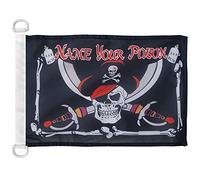 AZ FLAG Pirate Name Your Poison Nautical Flag 18'' x 12'', Pirates flags 30 x 45 cm, Banner 12x18 in for boat