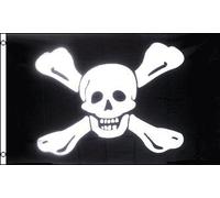 AZ FLAG Pirate Richard Worley Flag 90x60 cm 100D Polyester 2 Grommets | Indoor and outdoor use Pirates 2x3 ft decorative flag double stitched seams and reinforced edges with metal grommets