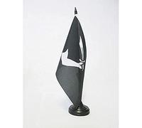 AZ FLAG Pirate Thomas Tew Table Flag 21x14 cm 100D Polyester Plastic Base | Indoor use Pirates 6x8 in desk flag stitched finish with reinforced edges with plastic pole