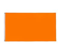 AZ FLAG - Plain Orange Flag - 3x5 Ft - Light Polyester Orange Solid color Banner with Two Brass Eyelets - Fade Resistant - Vivid Colors - 3' x 5' Feet - 150x90 Cm
