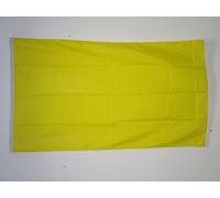 AZ FLAG - Plain Yellow Flag - 3x5 Ft - Light Polyester Yellow Solid Color Banner with Two Brass Eyelets - Fade Resistant - Vivid Colors - 3' x 5' Feet - 150x90 Cm