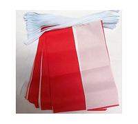 AZ FLAG - Poland Bunting Flag - 13 Ft Garland with 20 Small Polish Flags 6'' x 4'' - 100% Polyester String Pennant - 4 meters
