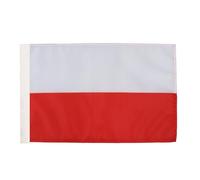 AZ FLAG - Poland Flag - 18'' x 12'' - 100% Polyester Polish Small Banner with Sleeve - Fade Resistant - Vivid Colors - 18x12 in - 45x30 Cm