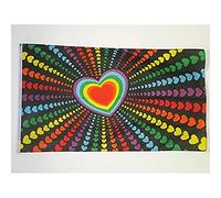 AZ FLAG - Rainbow Love Flag - 3x5 Ft - 100D Polyester Gay Pride Banner with Two Metal Grommets - Fade Resistant - Vivid Colors - 3' x 5' Feet - 150x90 Cm