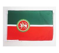 AZ FLAG - Republic of Tatarstan Flag - 18'' x 12'' - 100% Polyester tatar Small Banner with Two Cords - Fade Resistant - Vivid Colors - 18x12 in - 45x30 Cm