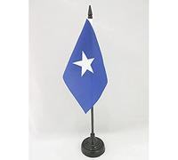 AZ FLAG - Republic of West Florida Table Flag 4'' x 6'' - Bonnie Blue Office Flag 100% Polyester 15 x 10 cm - Mini Desk Flag with 10'' Pole and Black Plastic Base
